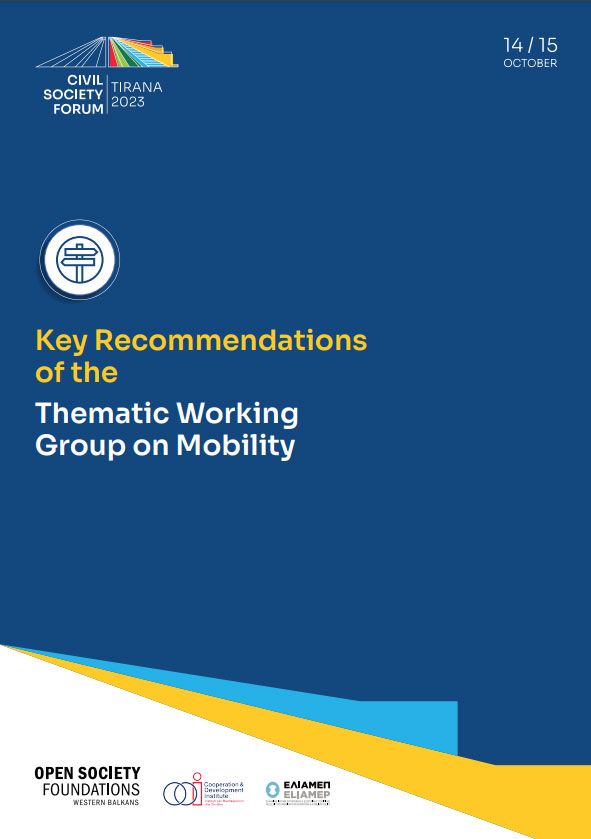 Key Recommendations of the Thematic Working Group on Mobility